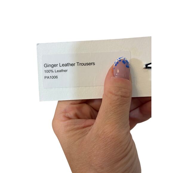 NWT Hey Jude Leather Pants Bootcut Brown Lined Soft Cowboy Western Neutral M - Picture 2 of 5